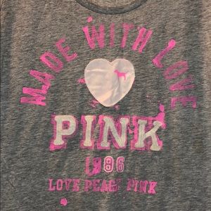 Gently worn, comfy and soft PINK VS T-Shirt